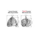 Set bracketi autoligaturanti pasivi Norris 7x7