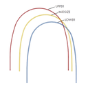 Reverse Curve NiTi Natural rectangular 10buc.